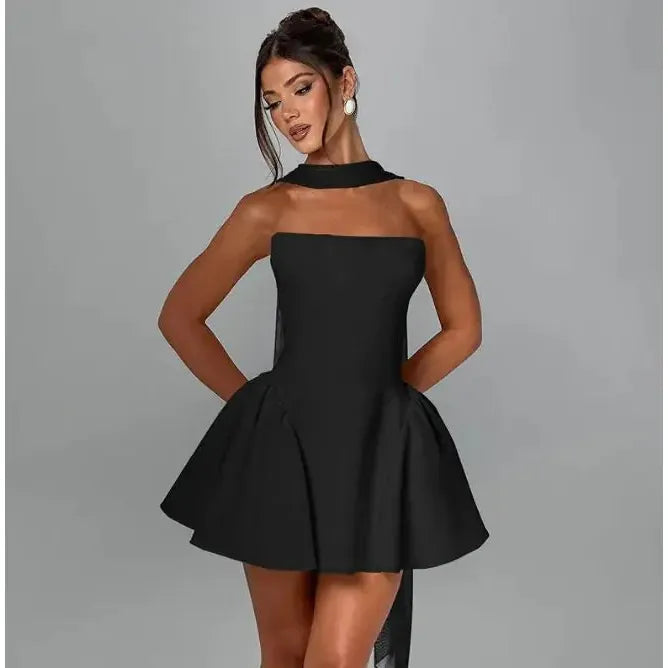 Valentina Dress Sexy Tube Top Dress With Back Zipper Party Dress