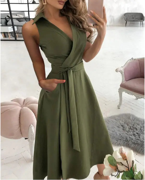 Selene V-Neck Printed Bodycon Dress