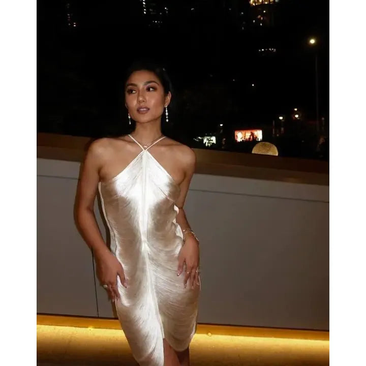 GY25032 Fashion Fringe Backless Dress - Spring/Summer 2024