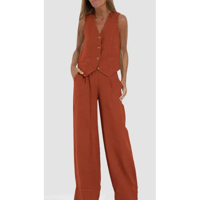 Lunara Ease – V-Neck Summer elegant stylish