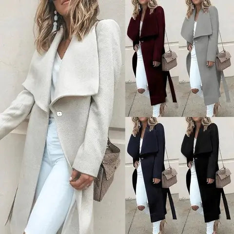 Elegant Fashion Trench Coat for Women with Button