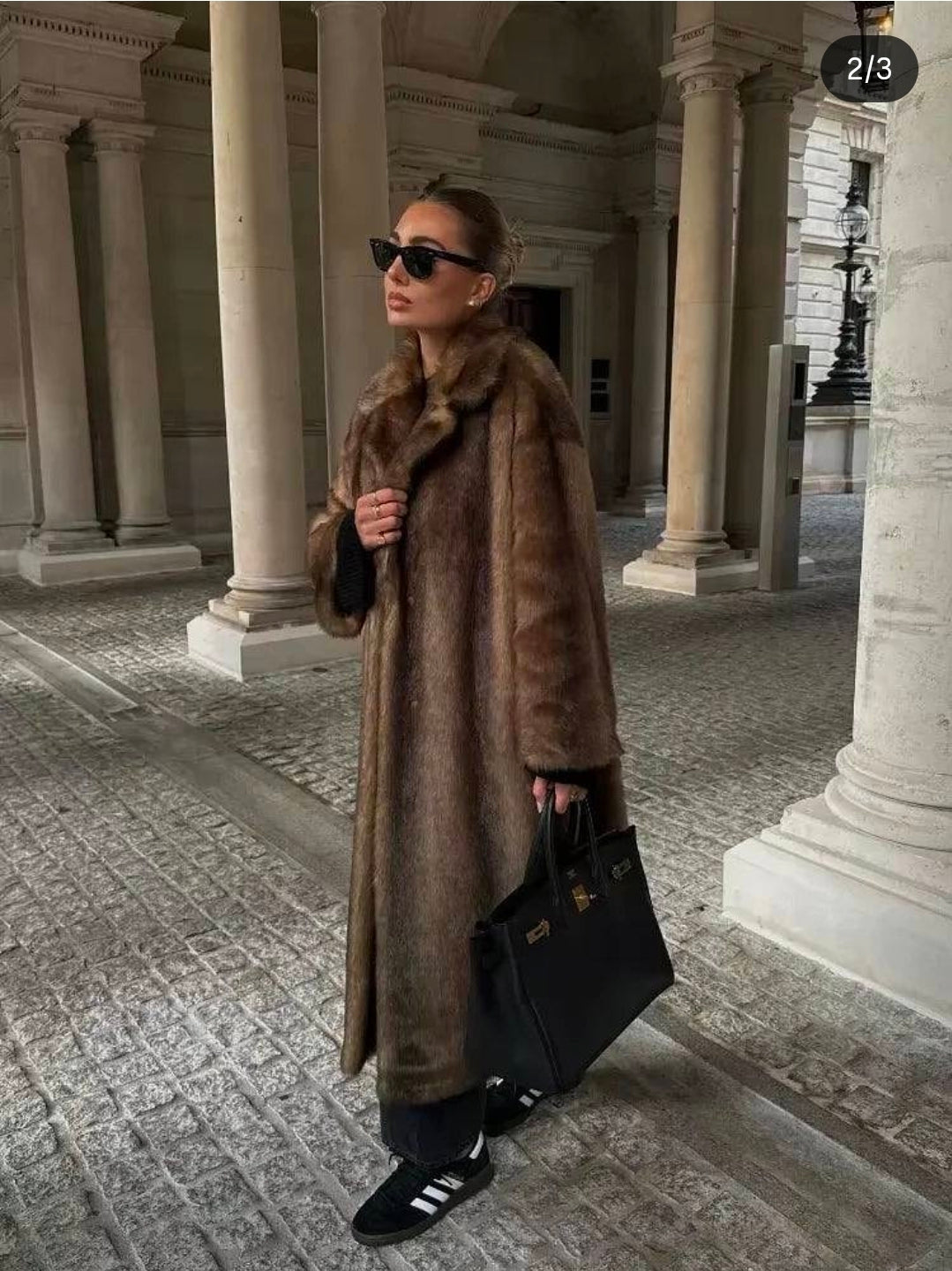 Seraphina – Luxurious Imitation Mink Winter Coat