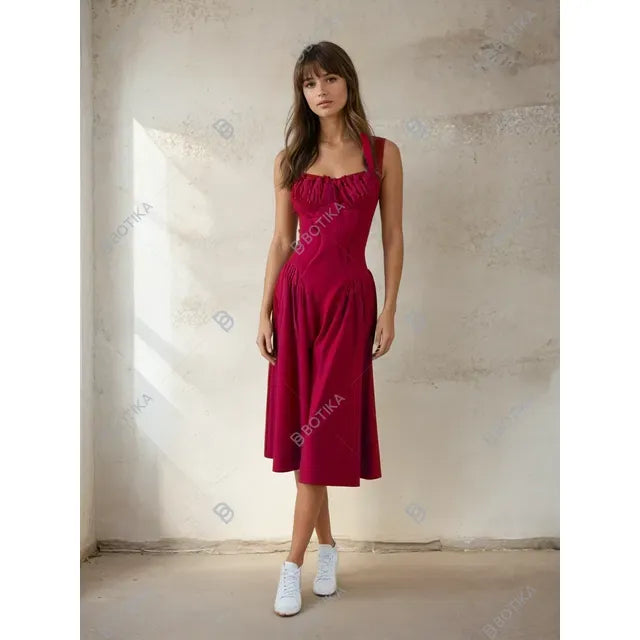 Sunlace Bloom – Halter Lace Summer Dress