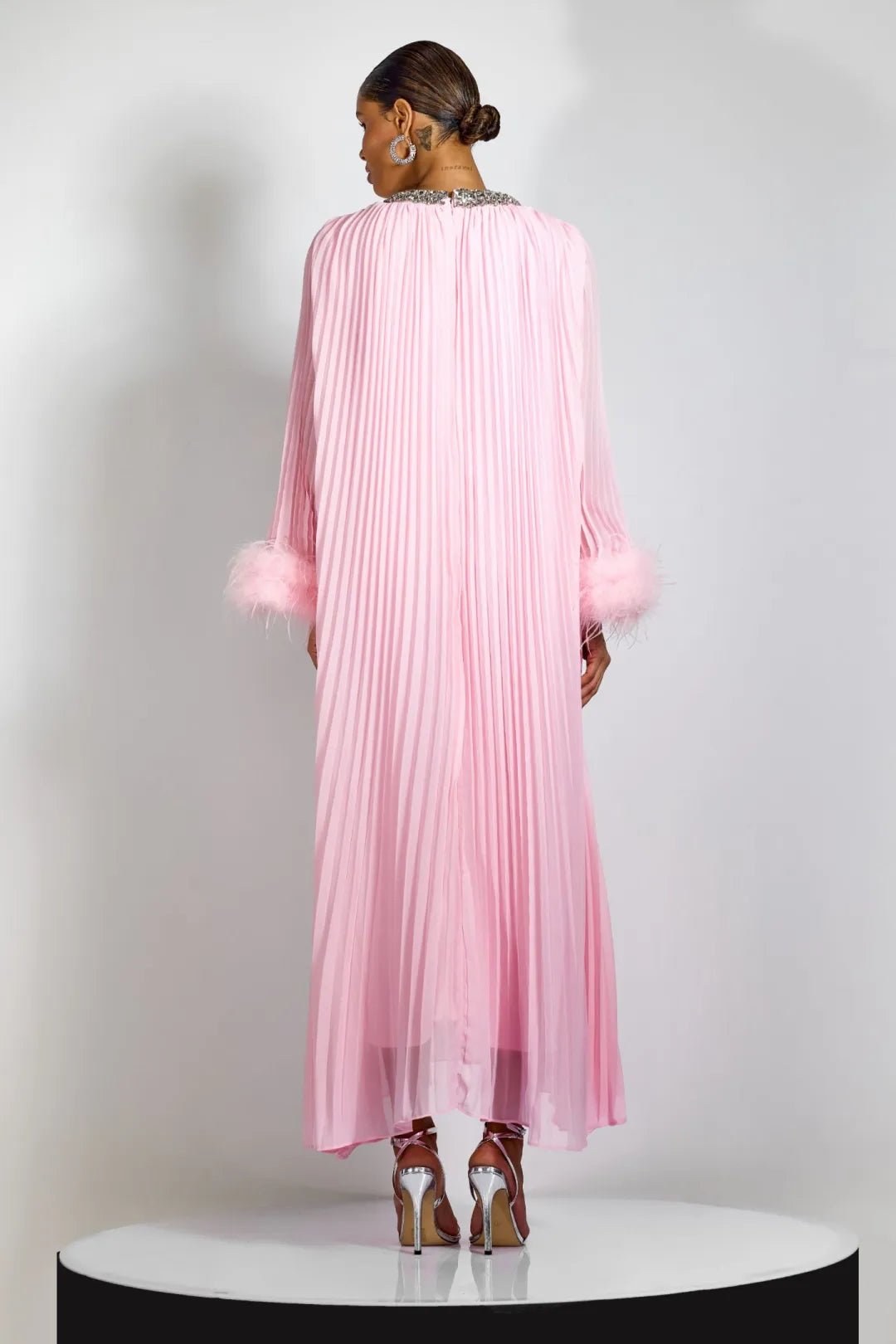 Amara Feather Diamante Gown