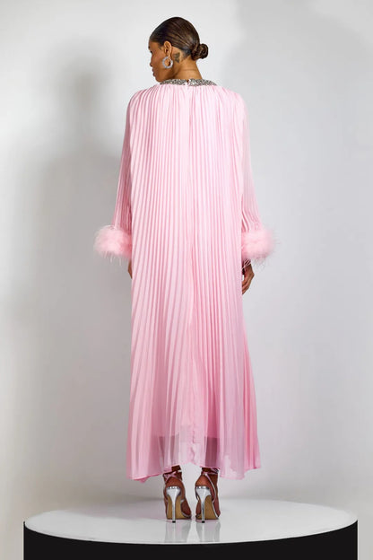 Amara Feather Diamante Gown