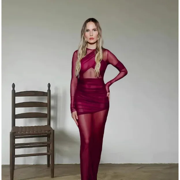 Sophia High Waist Maxi Dress