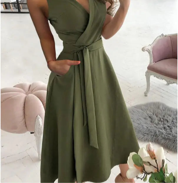 Selene V-Neck Printed Bodycon Dress