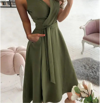 Selene V-Neck Printed Bodycon Dress