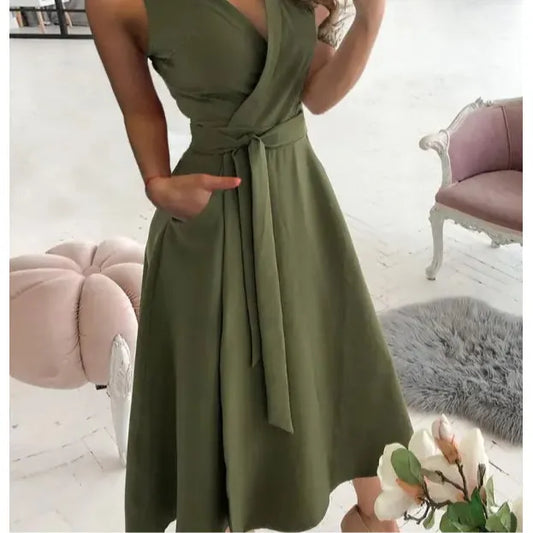 Selene V-Neck Printed Bodycon Dress