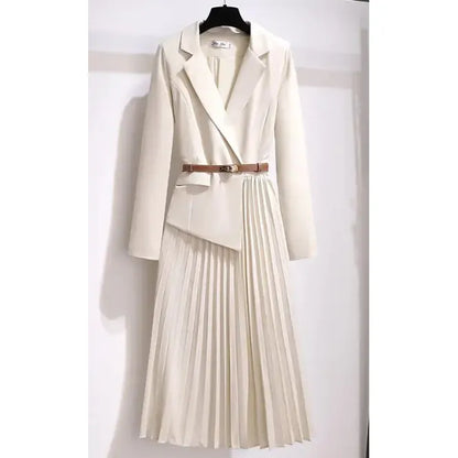 Luxury French V-Neck Suit Dress