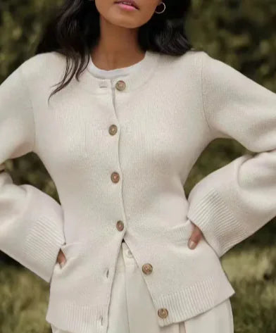 Elisora Wool-Blend Cardigan Coat