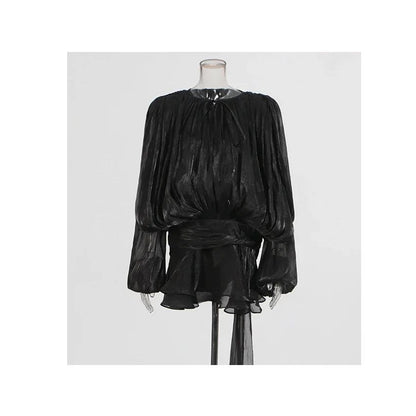 Sienna Bloom Ruched Tie Waist Short Dress