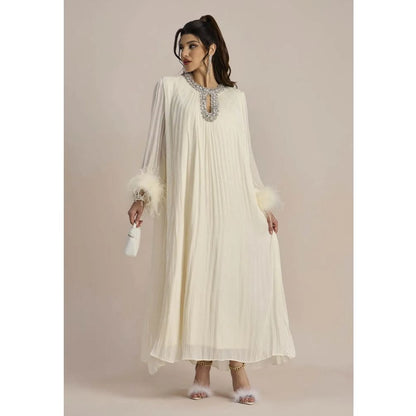 Amara Feather Diamante Gown