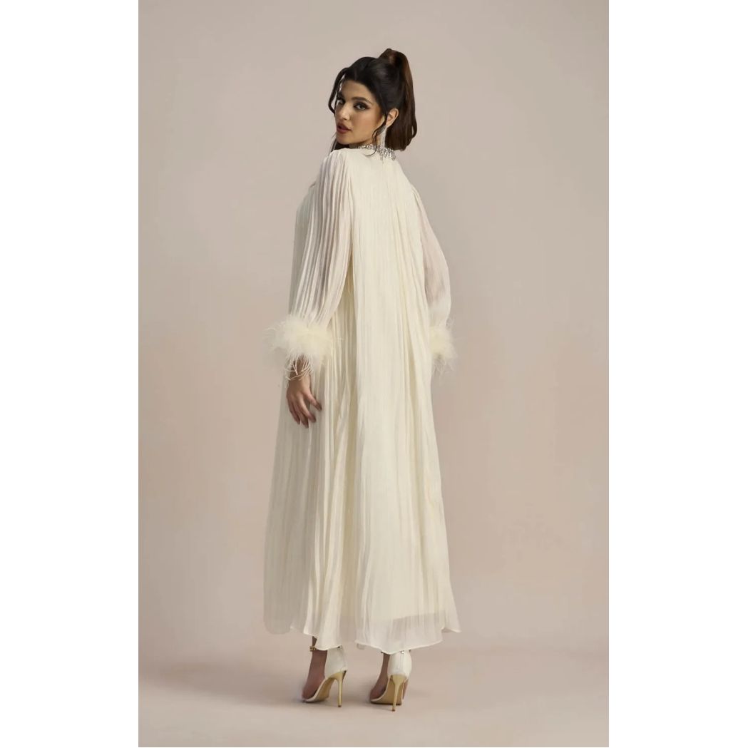 Amara Feather Diamante Gown