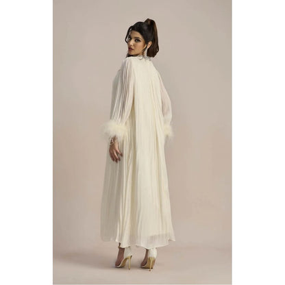 Amara Feather Diamante Gown