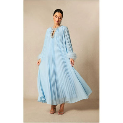 Amara Feather Diamante Gown