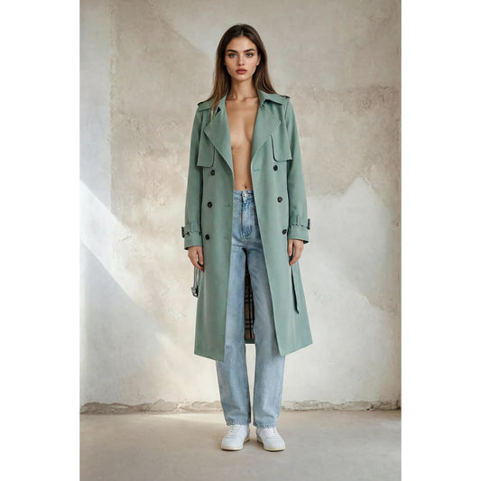 Amira Fleece-Lined Trench Coat