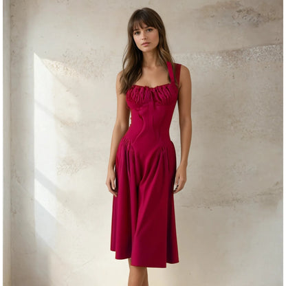 Sunlace Bloom – Halter Lace Summer Dress