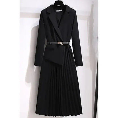 Luxury French V-Neck Suit Dress