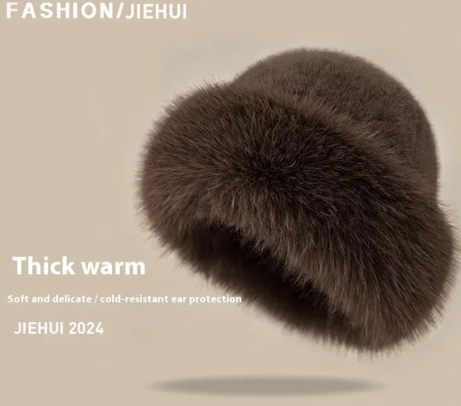 Aurelia Winter Plush Bucket Hat