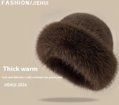 Aurelia Winter Plush Bucket Hat