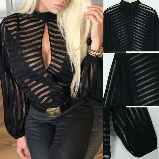 Nina Mesh Net Blouse