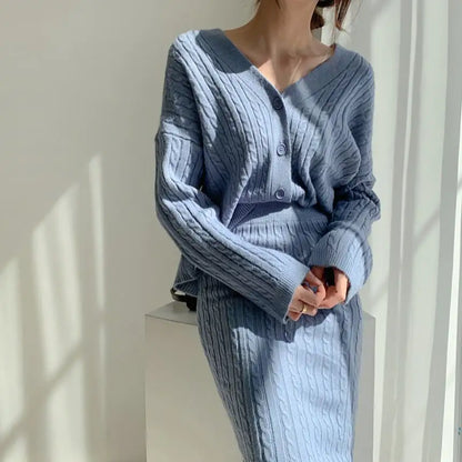 Fashionable Knitted Sweater Dress