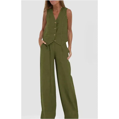 Lunara Ease – V-Neck Summer elegant stylish
