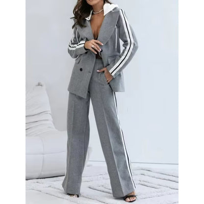 Ribbon Luxe – Hooded Lounge Set with Waist Tie