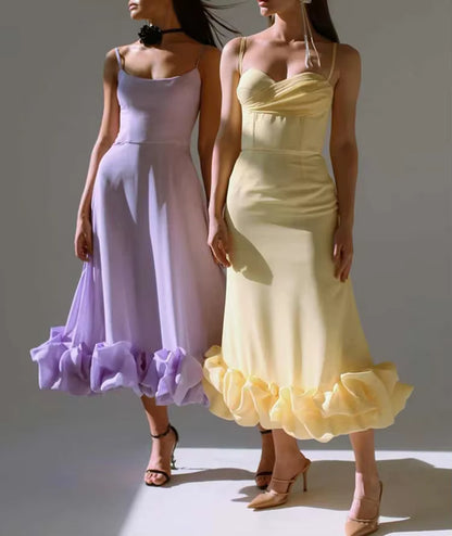 Soleil Ruffle Midi Dress