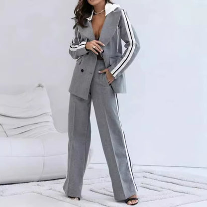 Ribbon Luxe – Hooded Lounge Set with Waist Tie