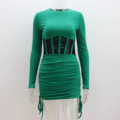 Lace Hollow Waist Dress for Women - Spring/Summer Fashion