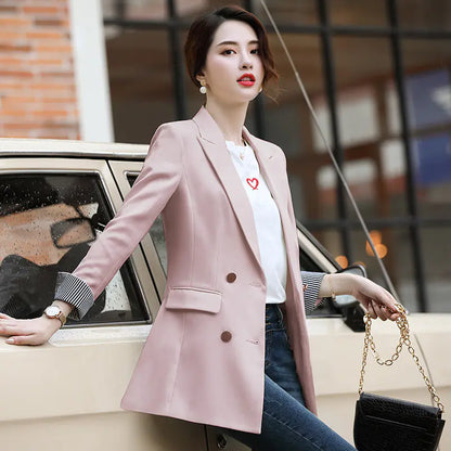 Korean-Style Long Blazer