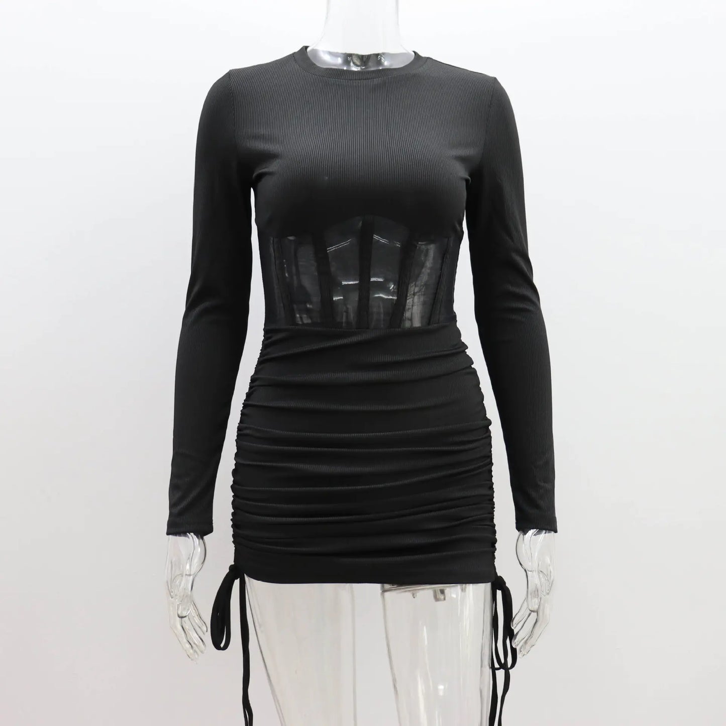 Lace Hollow Waist Dress for Women - Spring/Summer Fashion