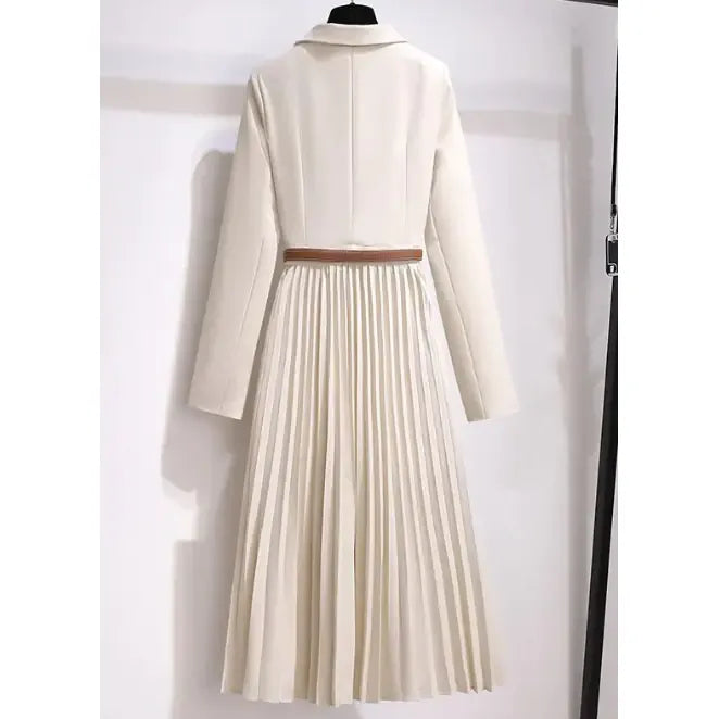 Luxury French V-Neck Suit Dress