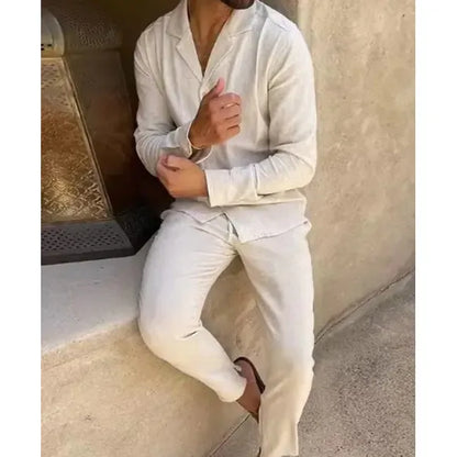 Men's Casual Lapel Suit Set