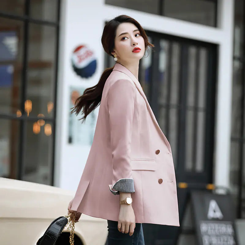 Korean-Style Long Blazer