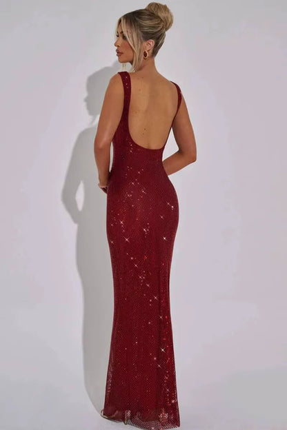 Dazzling Sequin Maxi Dress