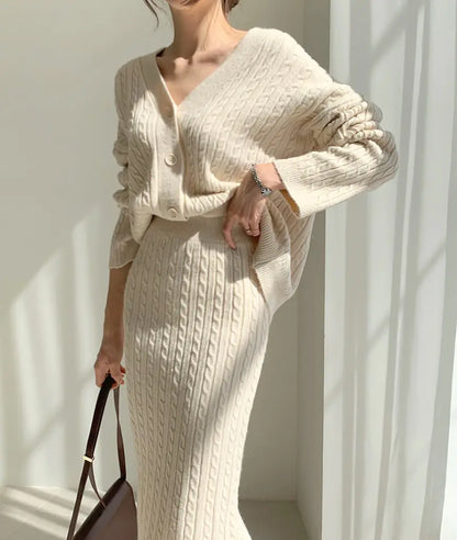 Fashionable Knitted Sweater Dress