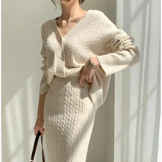Fashionable Knitted Sweater Dress
