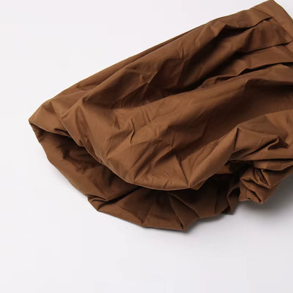 Autumn Fashion Square Collar Bubble Sleeve Tops for Women