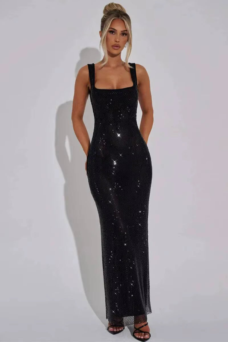 Dazzling Sequin Maxi Dress