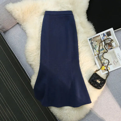 Élan Wave High-Waisted Fishtail Skirt