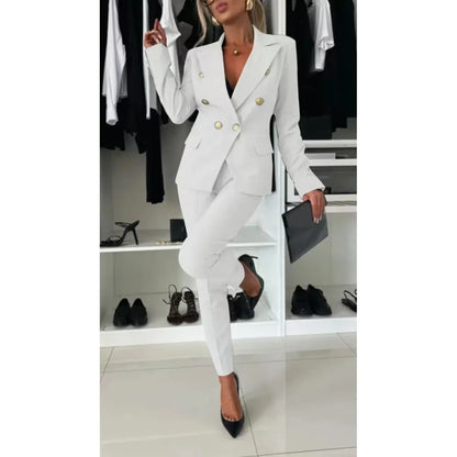 Ladies' Chic Solid Suit Set