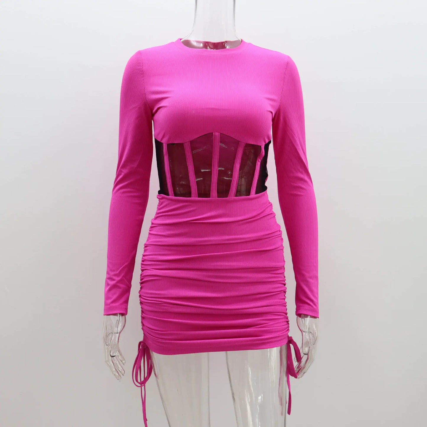 Lace Hollow Waist Dress for Women - Spring/Summer Fashion