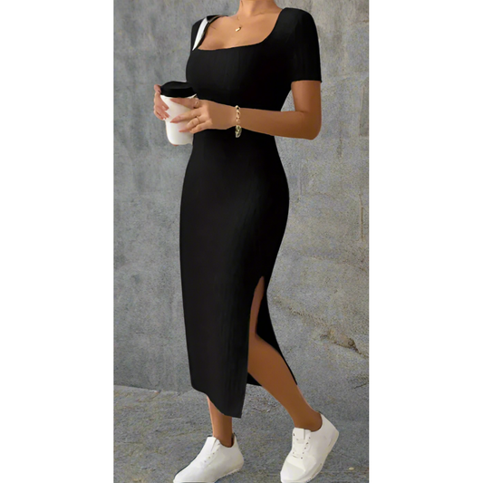 Amara Solid Color Hip Skirt Dress ✨