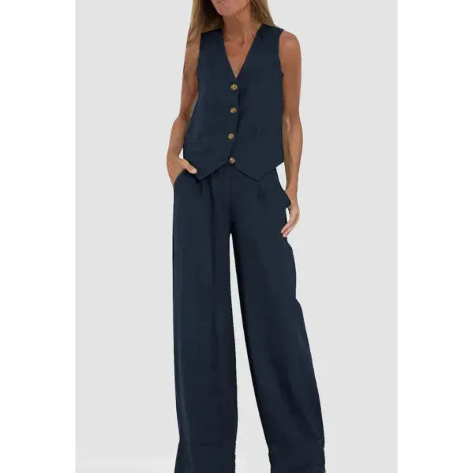 Lunara Ease – V-Neck Summer elegant stylish