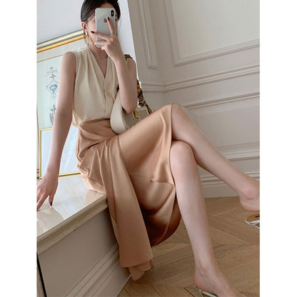 Irregular High Waist Skirt