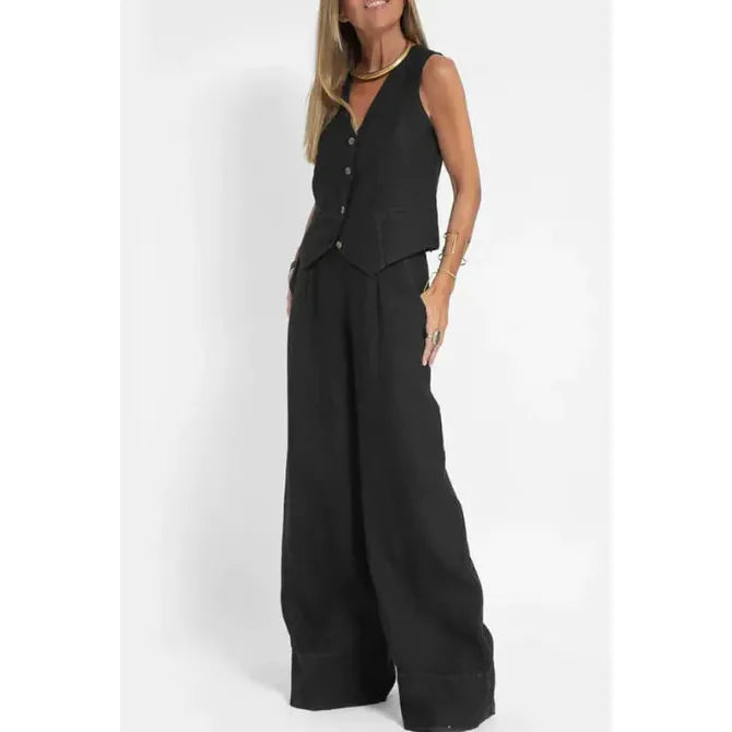 Lunara Ease – V-Neck Summer elegant stylish