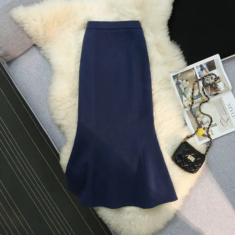 Élan Wave High-Waisted Fishtail Skirt